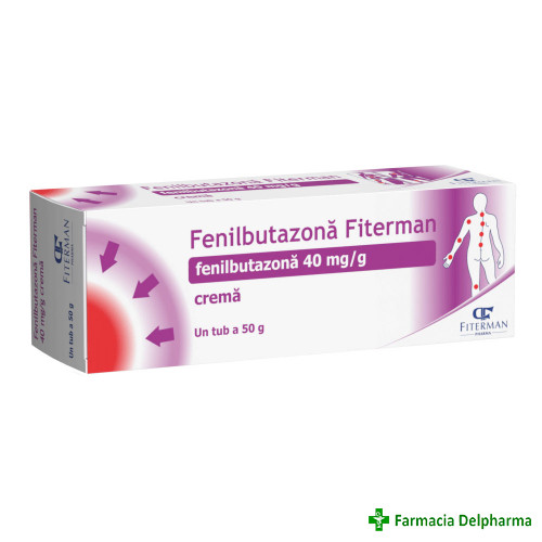 Fenilbutazona crema 40mg/g x 50 g, Fiterman