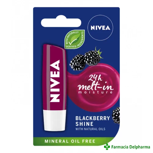 Balsam de buze Blackberry Shine x 4.8 g 85286, Nivea