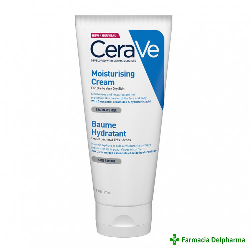 Crema hidratanta pentru fata si corp piele uscata/foarte uscata x 177 ml, CeraVe