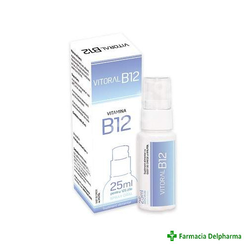 Vitoral Vitamina B12 spray oral x 25 ml, Vitalogic