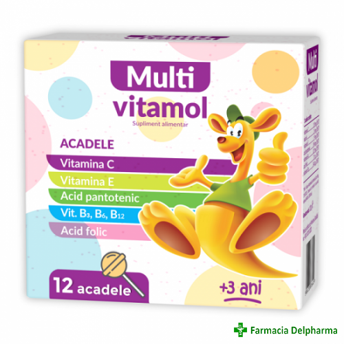 Multivitamol acadele 3+ x 12 buc., Zdrovit