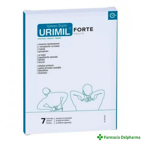 Urimil Forte Neuro x 7 plasturi, Naturpharma