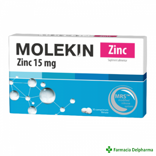 Molekin Zinc 15 mg x 30 compr., Zdrovit