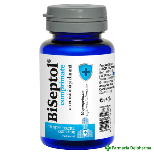 BiSeptol artemisinina si chinina Zinc si Vitamina D3 30 compr., Dacia Plant