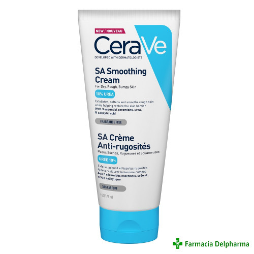 Crema hidratanta si exfolianta anti-rugozitati piele uscata/aspra x 177 ml, CeraVe