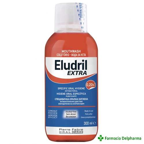 Apa de gura Eludril Extra x 300 ml, Pierre Fabre