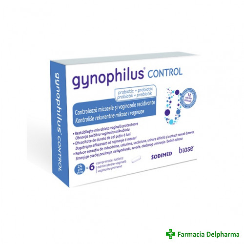 Gynophilus Control x 6 compr. vag., Biose