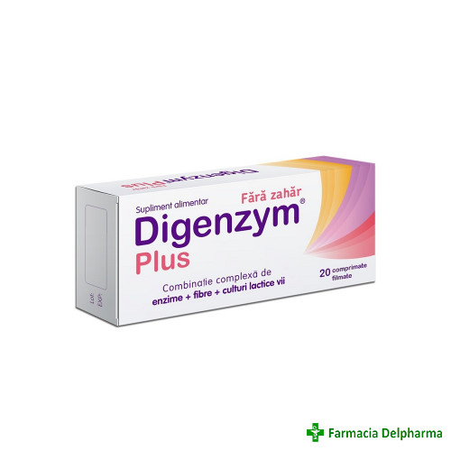Digenzym Plus fara zahar x 20 compr., Labormed