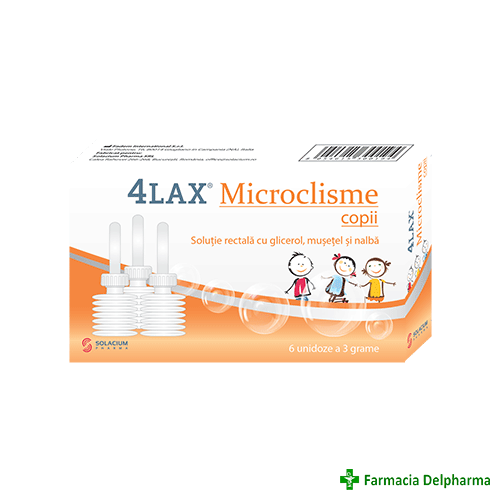 Microclisme copii 4Lax 6 unidoze x 3g, Solacium