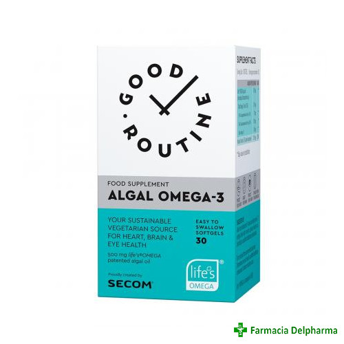 Algal Omega-3 Good Routine x 30 caps. moi, Secom