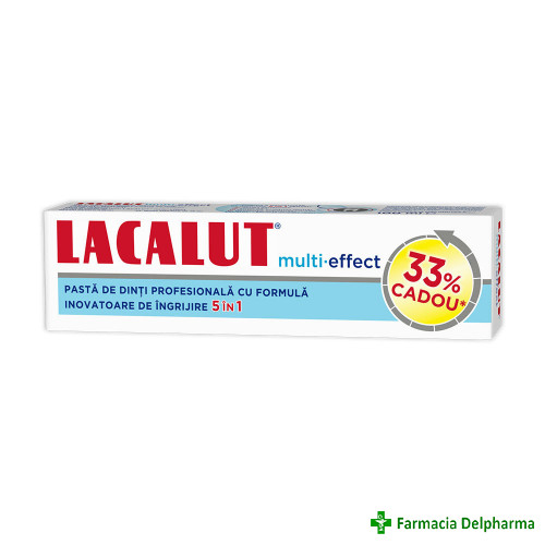Pasta de dinti Lacalut Multi-Effect 5 in 1 x 100 ml (33% cadou), Zdrovit