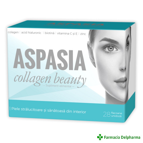 Aspasia collagen beauty x 28 flacoane, Zdrovit