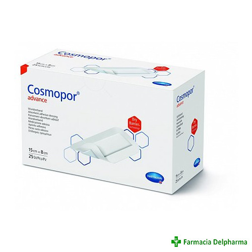 Cosmopor Advance plasture steril 15 cm x 8 cm x 1 buc., Hartmann