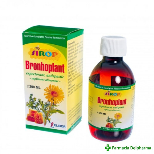 Sirop Bronhoplant x 200 ml, Elidor