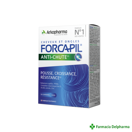Forcapil anti caderea parului x 30 compr. film.
