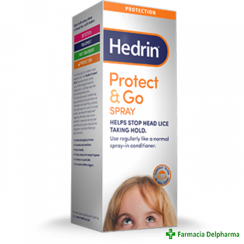 Hedrin Protect & Go spray preventie paduchi x 120 ml, Stada