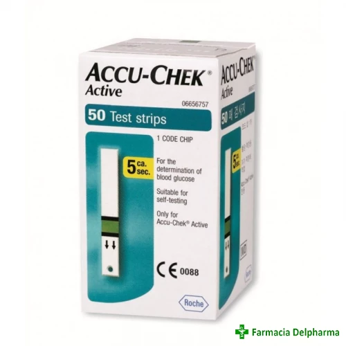 Teste glicemie Accu-Chek Active x 50 buc., Roche