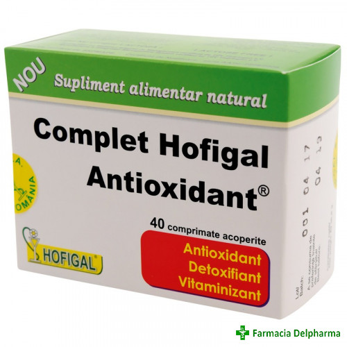 Complet Hofigal Antioxidant x 40 compr., Hofigal