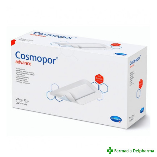 Cosmopor Advance plasture steril 20 cm x 10 cm x 1 buc., Hartmann