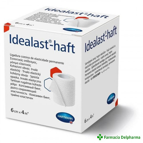 Idealast-Haft fasa elastica autoadeziva 6 cm x 4 m x 1 rola, Hartmann