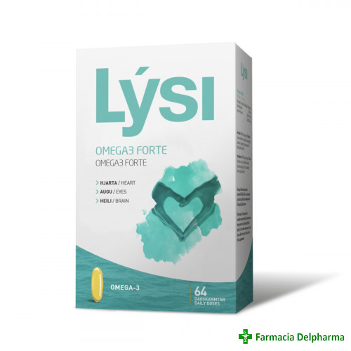 Lysi Omega 3 Forte x 64 caps., Lysi