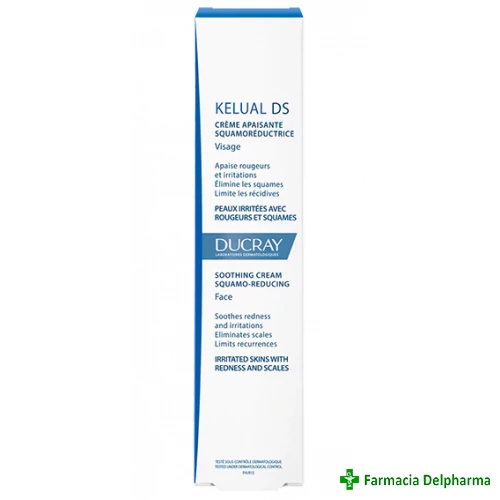 Kelual DS crema calmanta anti scuame Ducray x 40 ml, Pierre Fabre