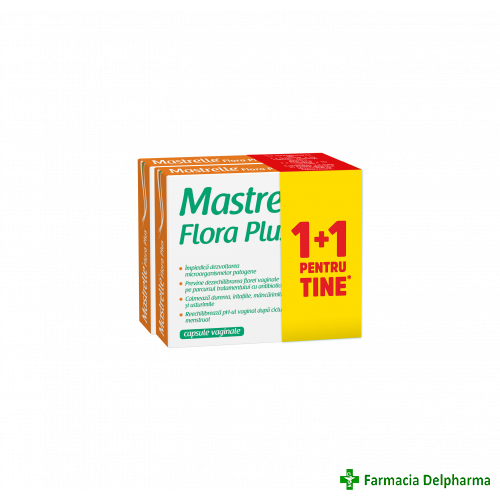 Mastrelle Flora Plus x 10 caps. vag. 1+1 gratis, Fiterman