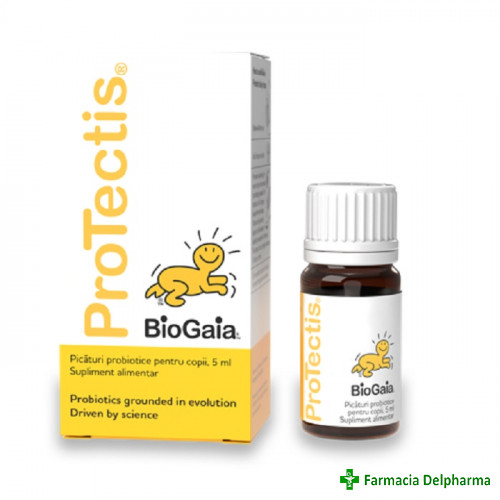 Protectis picaturi probiotic pentru copii x 5 ml, BioGaia