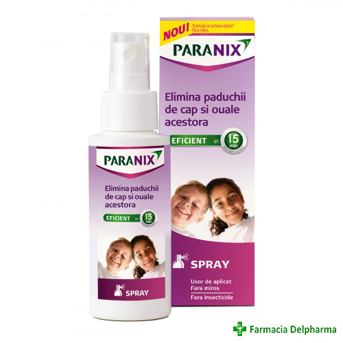 Spray pentru paduchi Paranix x 100 ml, Perrigo