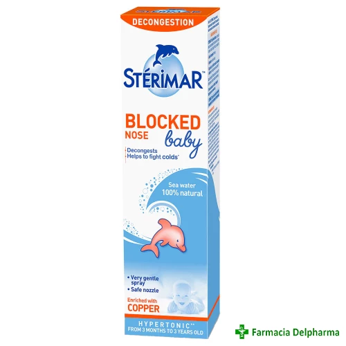 Sterimar Baby spray nazal hipertonic (Blocked Nose) x 100 ml, Fumouze