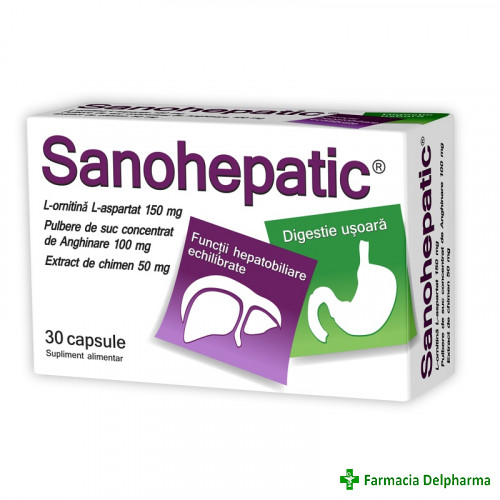 Sanohepatic x 30 caps., Zdrovit