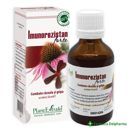 Imunorezistan forte raceala si gripa x 50 ml plantextrakt srl