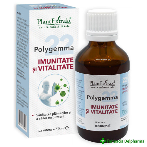 Polygemma 22 Imunitate si Vitalitate x 50 ml, PlantExtrakt