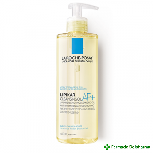 Ulei de spalare piele sensibila Lipikar AP+ x 400 ml, La Roche-Posay