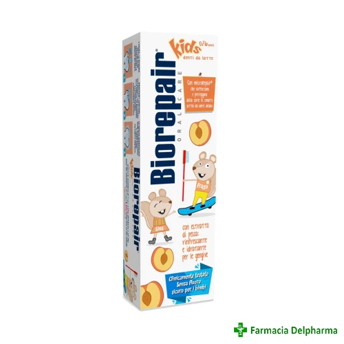 Pasta de dinti piersica 0-6 ani Biorepair Kids x 50 ml, Coswell