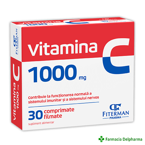 Vitamina C 1000 mg x 30 compr., Fiterman