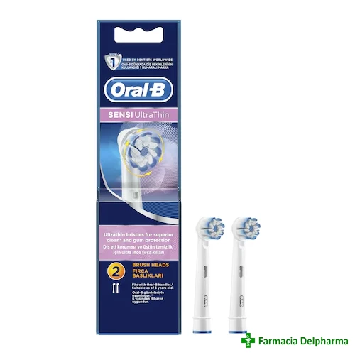 Rezerve periuta de dinti electrica Sensi UltraThin x 2 buc., Oral-B