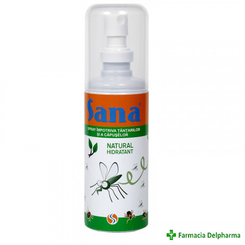 Spray impotriva tantarilor si capuselor x 100 ml, Sana