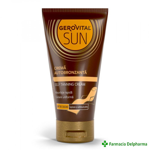 Crema autobronzanta Gerovital Sun x 150 ml 4654, Farmec