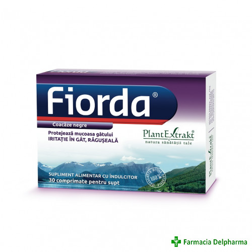 Fiorda aroma coacaze negre x 30 compr., PlantExtrakt