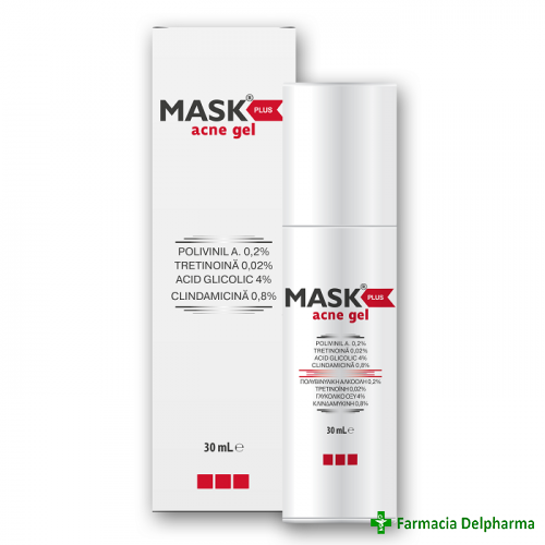 Mask plus acne gel x 30 ml