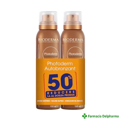 Photoderm Autobronzant spray x 150 ml 1+1 (50%), Bioderma