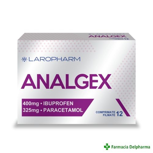 Analgex 400 mg/325 mg x 12 compr., Laropharm