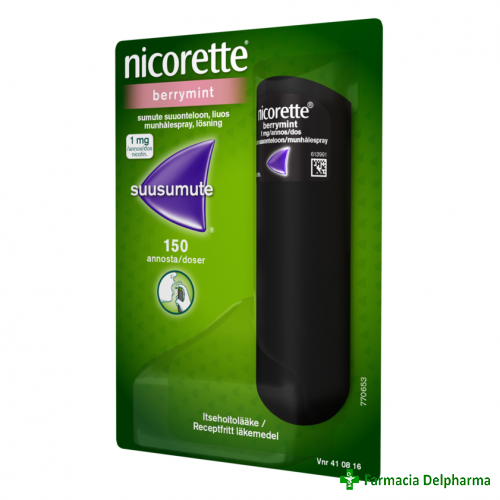 Nicorette Berrymint spray 1 mg x 13,2 ml, McNeil