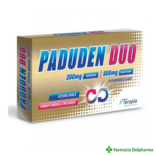 Paduden Duo 200 mg/500 mg x 10 compr., Terapia