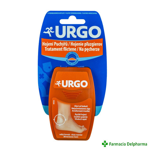 Urgo tratament flictene sport mare plasturi x 5 buc., Urgo