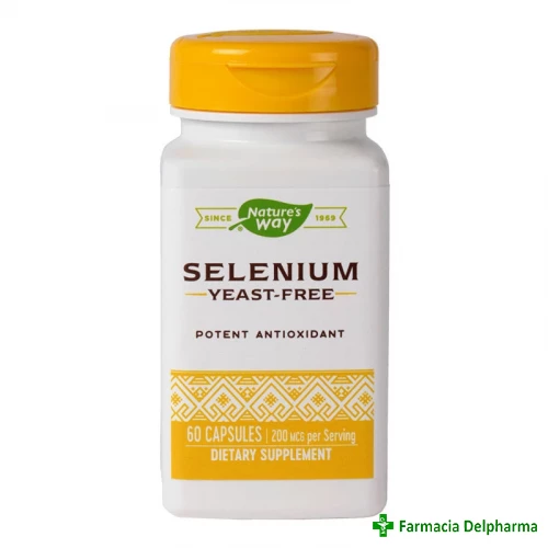 Selenium 200 mcg Nature's Way x 60 caps., Secom