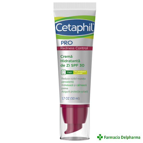 Crema hidratanta de zi SPF 30 Cetaphil PRO Redness Control x 50 ml, Galderma