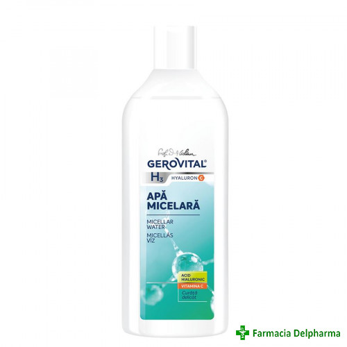 Apa micelara cu Acid Hialuronic Gerovital H3 Hyaluron C x 400 ml 489, Farmec