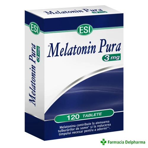 Melatonina Pura 3 mg x 120 compr., Esi